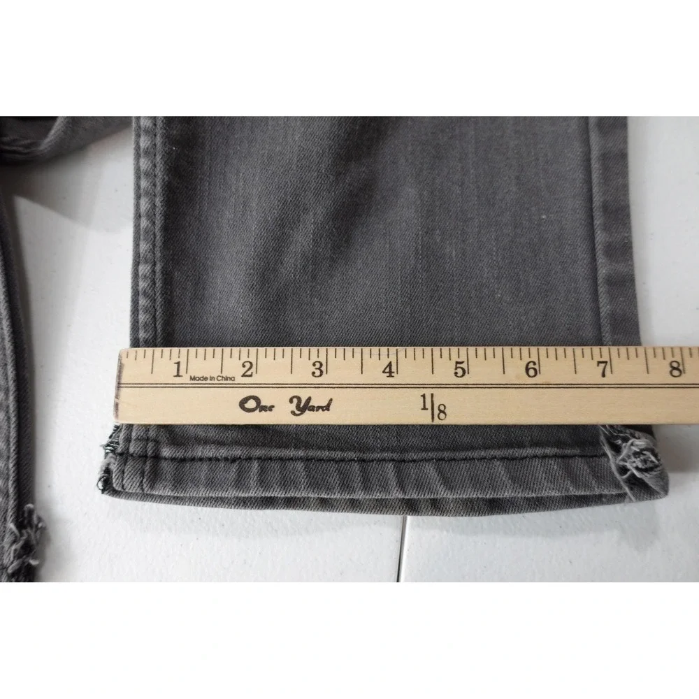 Levis 511 Jeans Mens 38x30 Gray Charcoal Wash Slim Taper Stretch Denim‎ Pants